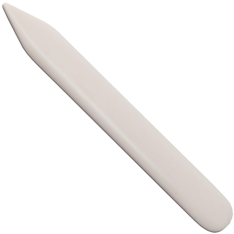 VENCINK 8 inch Genuine Bone Folder Natural Origami Paper Creaser Scoring Folding Tool for Leather Cards DIY Handmade Bookbinding Burnishing Shaping Creasing (100% Real Cattle Bone) - Image 1